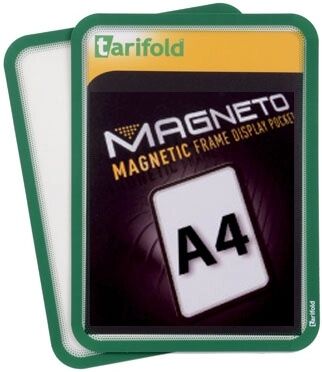 TARIFOLD Magnetische tasche a4, 2 stk., grün