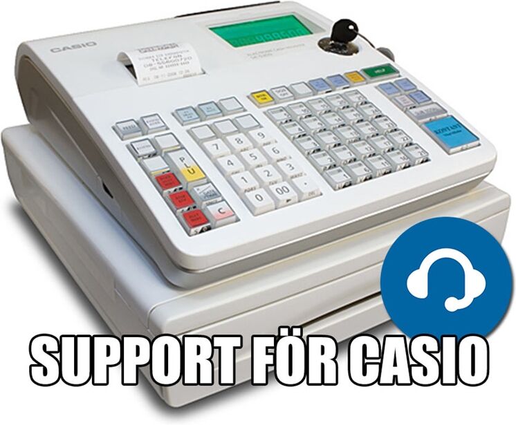 Casio Support för kassaapparat, Casio SE-S400, SE-S300, SE-S2000 & SE-C450M