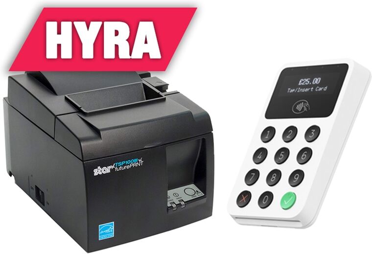 Hyra, iZettle-paket, iZettle-kortläsare och kvittoskrivare