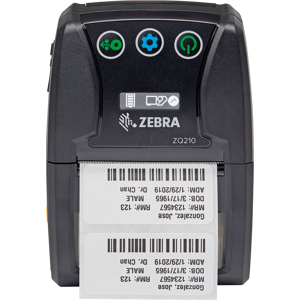 ZEBRA ZQ210L - Bondrucker/Etikettendrucker, mobil, linerless, USB/Bluetooth