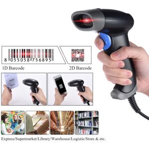 Tomtop Jms Douchette Wired 2d Lecteur Code Barre Scanner Usb Ccd Rotlicht Barcode Reader