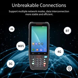 Tomtop Jms Handheld Pos Android 10.0 Pda Terminal 1d/2d/qr Barcodescanner Unterstützung 2/3/4g Wifi Bt