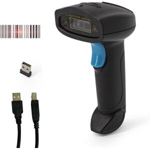 Tomtop Jms 1d-2d-Barcode-Scanner, Tragbarer Kabelloser Barcode-Leser, Manueller Auslöser/automatisches Kontinuierliches Scannen