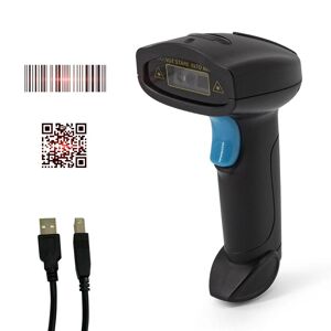 Tomtop Jms 1d-2d-Barcode-Scanner, Tragbarer Usb-Wirelss-Barcode-Leser, Manueller Auslöser/automatisches Kontinuierliches Scannen