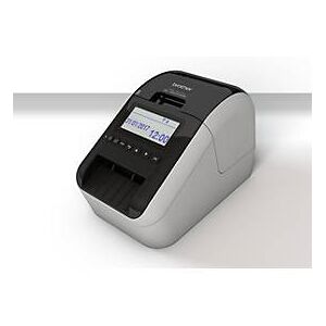 Brother Etikettendrucker QL-820NWBC, mit Rot-Schwarz-Druckfunktion, Schneideeinheit, 300 × 300 dpi, WLAN, USB, Bluetooth