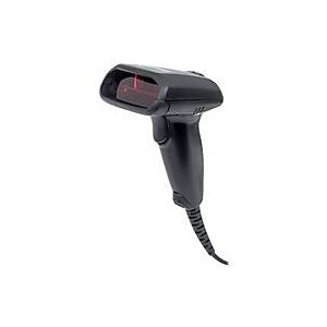 IC Intracom Manhattan Laser Handheld Barcode Scanner, USB, 300mm Scan Depth, Standard Housing, Cable 1.5m, Max Ambient Light 5,000 lux (sunlight), Black, Three Year Warranty, Box - Barcode-Scanner