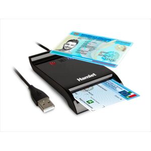 Hamlet Lettore Di Smart Card Usb Contactless Nfc-nero