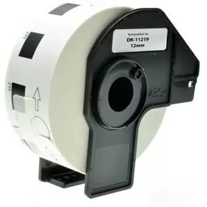 Offertecartucce.com Etichette adesive per etichettatrice compatibile Brother QL-570 NERO SU BIANCO