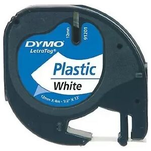 Offertecartucce.com Nastro per etichettatrice compatibile Dymo LETRATAG XM NERO SU BIANCO