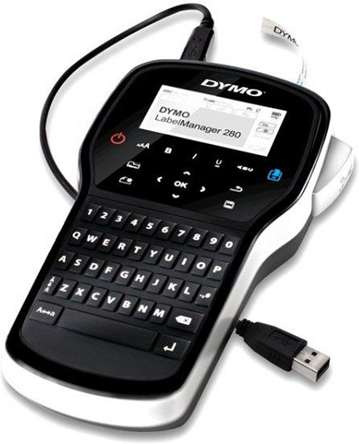 Dymo LabelManager 280 Trasferimento termico Nero, Argento