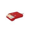 WOXTER Elektronische ID-reader rood elektronische ID-lezer, ID 3.0, compatibel met PC en Mac