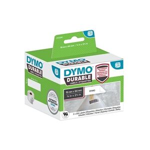 Dymo 2112284 LW Durable Barcode label 19mm x 64mm Black on White