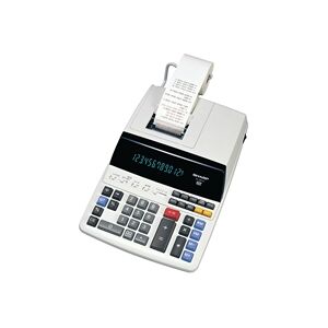 Sharp 12 Digit Digitron Display 2 Colour Printing Calculator EL-2607V