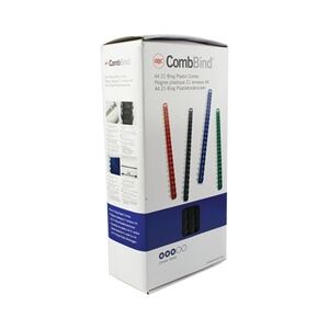 GBC Black CombBind 12mm Binding Combs (100 Pack)