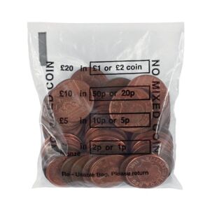 Unbranded Cash Denominated Coin Bag (Pack of 5000) BEVORBS0001