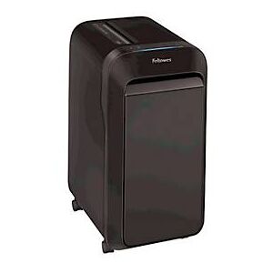 Aktenvernichter Fellowes® Powershred LX 220, Partikelschnitt 4 x 12 mm, P-4, 30 l, 20 Blatt Schnittleistung, mit Rollen, schwarz