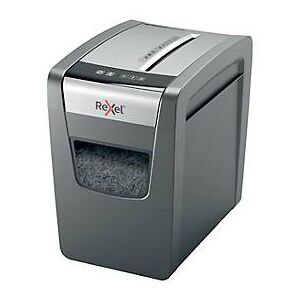 Rexel Momentum X410-SL Slimline Aktenvernichter P4, Partikelschnitt 4 x 28 mm, 23 l, 10 Blatt Schnittleistung, Anti-Papierstau-Technologie, schwarz