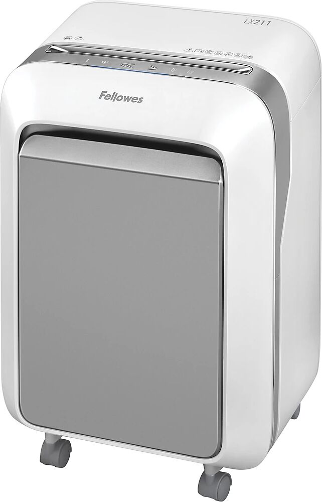 Fellowes Destructora de documentos LX211, partículas de 2 x 12 mm, 14 hojas, blanco