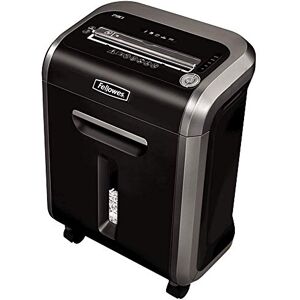 Fellowes Destructeur de document 60Cs, destructeur de papier avec agrafes,  Capacité : 10 feuilles,noir & 35250 Flacon d'Huile Lubrifiante pour