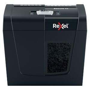 REXEL Destructeur de documents Secure X6 P-4, coupe croisée, 4x40mm, 6 feuilles, 10 litres, 2020122EU - Publicité