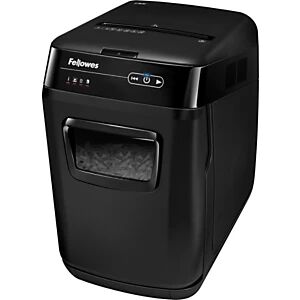 Fellowes Destructeur de documents AutoMax 150C coupe croisée DIN P4 - 150 feuilles - corbeille 32L - Publicité