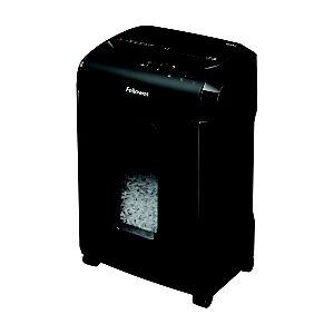 Fellowes Destructeur de documents Powershred 10M coupe croisée Microshred DIN P5 - 10 feuilles - Corbeille 19L - Publicité