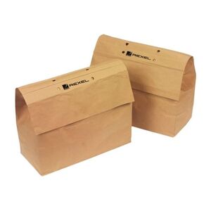 Rexel Recyclable Waste Sack - Sac poubelle - marron clair (pack de 50) Marron clair - Publicité
