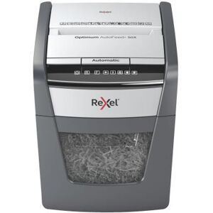 Destructeur de documents Optimum Auto+ 50X Rexel - coupe croisée DIN P4 - 50 feuilles - corbeille 20 litres