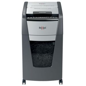 Destructeur de documents Rexel Optimum Auto+ 300M - coupe micro DIN P5 - 300 feuilles - corbeille 60 litres