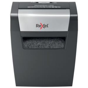 Destructeur de documents Rexel Momentum X406 coupe croisée DIN P4 - 6 feuilles - Corbeille 15L - Noir