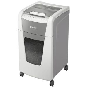 Destructeur de documents Leitz IQ Auto+ Office 300 - coupe croisée DIN P4 - 300 feuilles - corbeille 60 litres