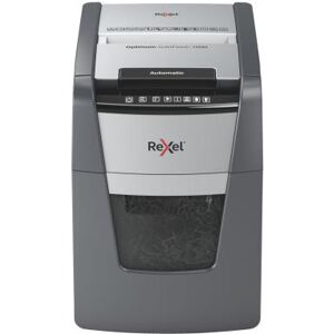 Destructeur de documents Rexel Optimum Auto+ 100M - coupe micro DIN P5 - 100 feuilles - corbeille 34 litres