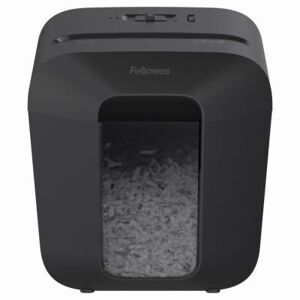 Destructeur de documents Fellowes Powershred LX25 coupe croisée DIN P4 - 6 feuilles - Corbeille 11,5L - Noir