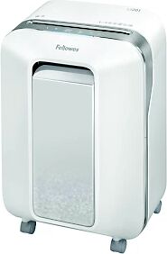 Fellowes Destructeur de documents LX-201 coupe micro DIN P5 - 12 feuilles - corbeille 22L - Blanc