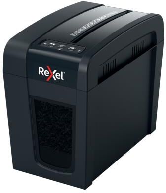 Destructeur de documents Rexel Secure X6-SL - coupe croisée DIN P4 - 6 feuilles - corbeille de 10 litres