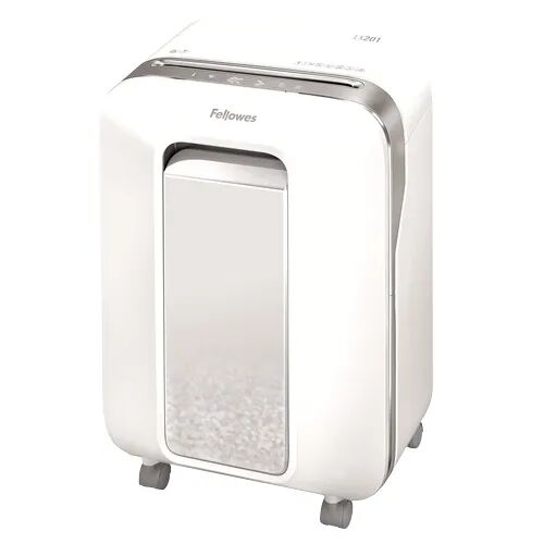 Fellowes Distruggidocumenti  LX201 distruggi documenti Taglio a frammenti 23 cm Argento, Bianco [5160101]