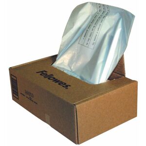 Fellowes - Shredder Waste Bag 30-35 Litre Clear (Pack 100) 36053 - Transparent