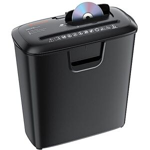 Bonsaii Paper Shredder for Home Use, 8-Sheet StripCut Home Office Shredder, CD/C