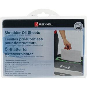 Rexel Shredder Non-Auto Oil Sheets (Pack of 20) 2101949