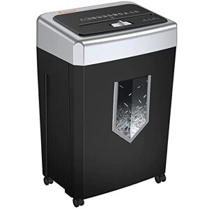 Bonsaii 15-Sheet Cross Cut Paper Shredder for Office, Heavy Duty Shredder for CD/Card, 30-Minute Working Time, 60dB Quiet Shredder with Jam Proof System, 18L Pullout Bin, C169-B (Overall Packaging)
