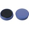 eurokraft basic Rundmagnet, Kunststoff, Ø 20 mm, VE 72 Stk, blau