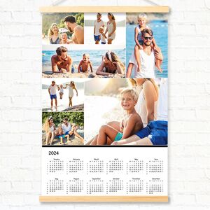 smartphoto Jahresplaner mit magnetischer Posterleiste 60 x 90 cm Holz