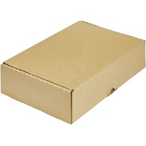 kaiserkraft Klappbox, 1-wellig, braun, Innenmaße 301 x 213 x 45 mm, VE 25 Stk