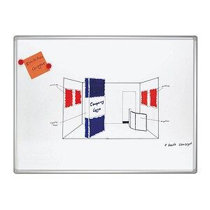 FRANKEN Whiteboard PRO 60,0 x 45,0 cm weiß emaillierter Stahl