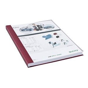 LEITZ Buchbindemappen rot Softcover für 106 - 140 Blatt DIN A4, 10 St.