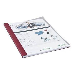 LEITZ Buchbindemappen rot Softcover für 36 - 70 Blatt DIN A4, 10 St.