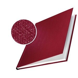 LEITZ Buchbindemappen rot Hardcover für 106 - 140 Blatt DIN A4, 10 St.
