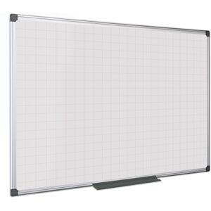 Bi-Office Whiteboard, Magnettafel mit Aufdruck, Quadrate/Raster, 1200 x 900 mm