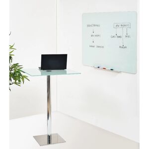 B2B Partner Glas-Magnetschreibtafel für die Wand, weiß, 900 x 1200 mm