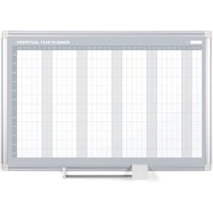 Bi-Office Jahresplaner an der Wand LUX, magnetisch, Tage, 900 x 600 mm